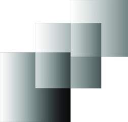 Gray squares with gradient effect, modern cover design. Background and texture of black geometric shapes.