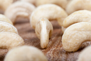 beautiful bent cashew nuts
