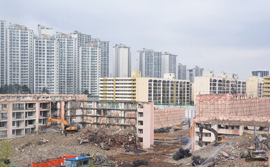 apartment reconstruction in Jamsil Seoul Korea