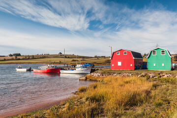 Canada, Prince Edward Island, French River. Small fishing harbor.