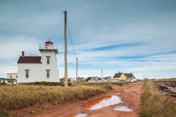 Canada, Prince Edward Island, North Rustico Lighthouse.