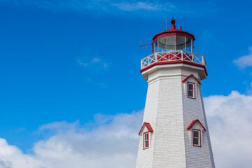 Canada, Prince Edward Island, East Point Lighthouse.