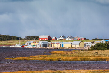 Fototapeta premium Canada, Prince Edward Island, North Lake. Small fishing harbor.