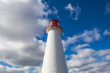 Canada, Prince Edward Island, Point Prim Lighthouse.