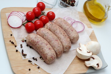 grilled sausages