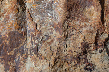Stone structure background close-up. Rustic stone texture. Abstract background from natural stones close-up.