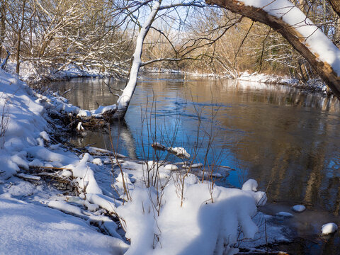 Wilde Saale im Winter
