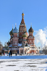 Red Square in winter.