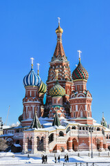 Fototapeta na wymiar Red Square in winter.