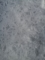 Ice crystals close-up