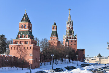 Obraz premium Red Square in winter.