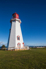 Canada, Prince Edward Island, Panmure Head Lighthouse.