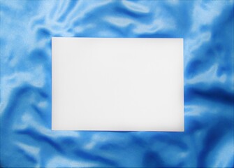 blue background with paper