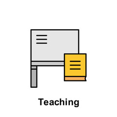 teaching outline icon. Element of labor day illustration icon. Signs and symbols can be used for web, logo, mobile app, UI, UX