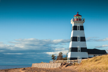 Canada, Prince Edward Island, West Point Lighthouse.