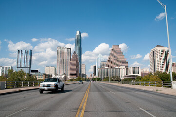Fototapeta na wymiar Skyline della città di Austin nel Texas