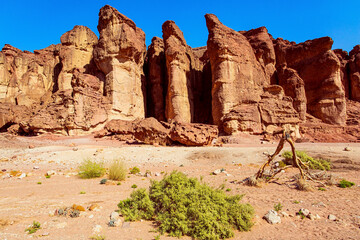 Fototapeta premium Solomon pillars. Sandstone rocks