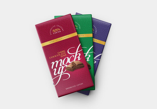 Chocolate Bar Mockup for Design and Branding Projects