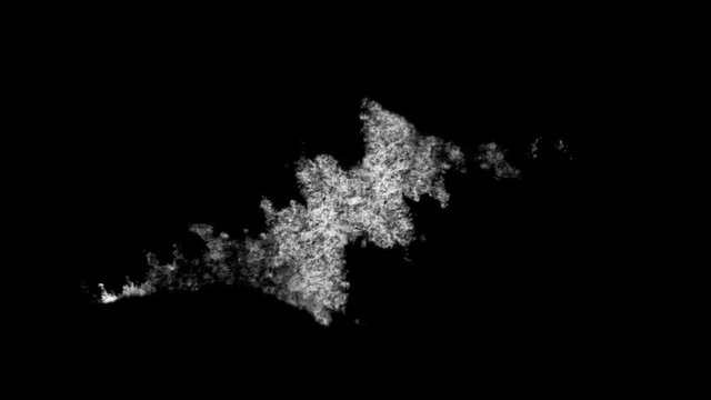 Ink Drops Transition on Black Background 4k Footage Ink Footage Transition White Ink Drops Falling on Black Background. Ultra HD