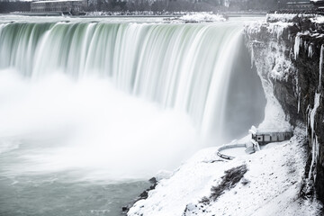 Niagara falls in Winter - 414529630