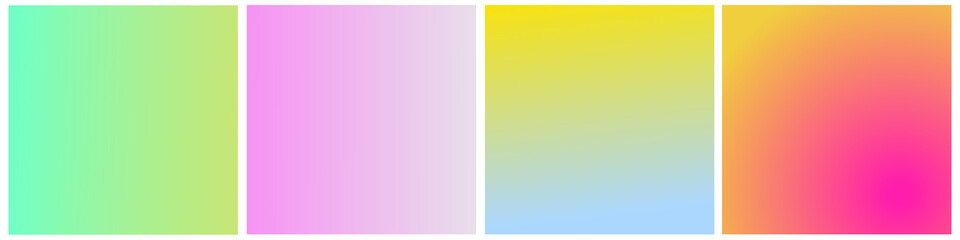 Collection of trendy abstract square vector templates for sales and social media advertising. Set of gentle spring shapes, banner design and website, post, poster, flyer. Spring gradient, background.