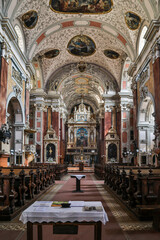 Fototapeta na wymiar Europe, Austria, Vienna, Inner City (UNESCO World Heritage Site), Scots Church interior