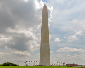 The Washington Monument honoring America's first president