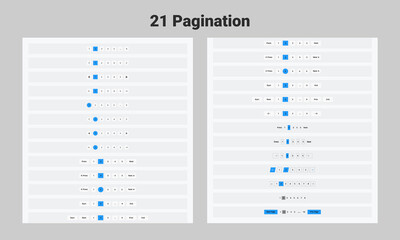 Web UI kit blue pagination for your website