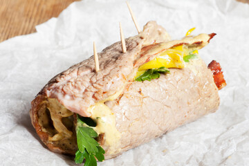 home made bavarian roulade