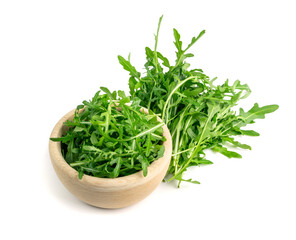 Arugula, Arugula, Ruccola Leaves, Rucola, Eruca or Roquette Salad