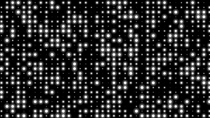 Dot white black pattern gradient texture background. Abstract  technology big data digital background. 3d rendering.