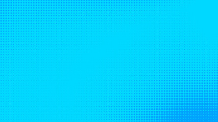Dots halftone blue color pattern gradient texture with technology digital background. Dots pop art comics with summer background.