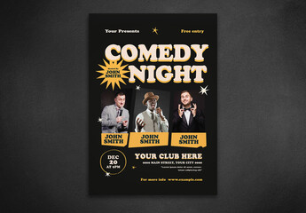 Comedy Night Flyer Layout