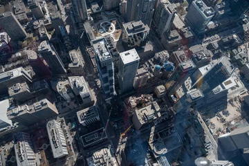 Crédence de cuisine en verre imprimé Toronto Aerial view of Toronto city skyline, Canada