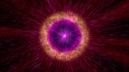 Fototapeta premium Pulsar star light in space