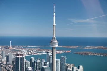 Tuinposter Aerial view of Toronto city skyline, Canada © surangaw