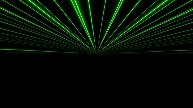 3d green line laser background