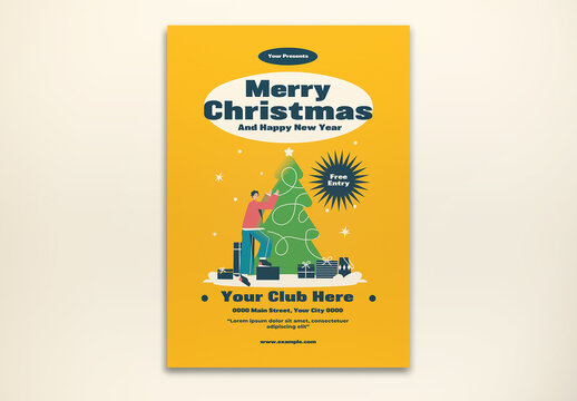 Merry Christmas Flyer Layout