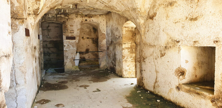 The cave of mountain Verena in Italy.