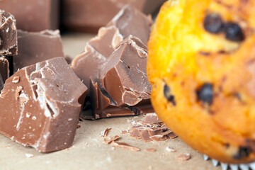 wheat cake with chocolate filling