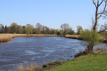 River Wümme in Bremen (Germany) close to Wasserhorst