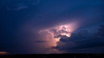 Obraz premium lightning in the sky