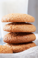 not sweet but dry and crunchy cookies with added sugar