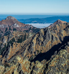 Beginning of the winter in the High Tatras mountains