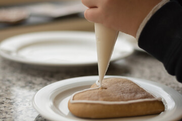 Icing Comes On Gingerbread