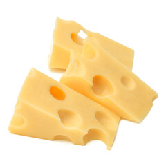 Cheese isolated on white background