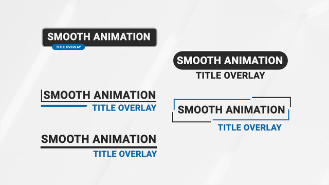 Smooth Animation Title Overlay