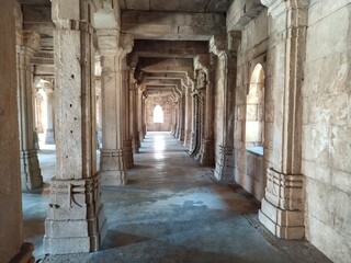 corridor of the old castle