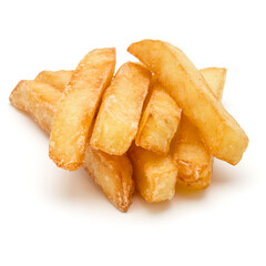 French Fried Potatoes isolated on white background