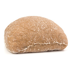 Ciabatta bread isolated on white background cut out